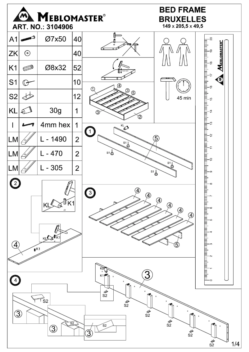 First page image of the manual for Gentofte (140x200)