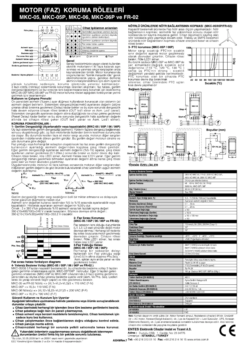 First page image of the manual for MKC-06