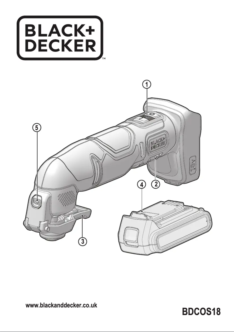 First page image of the manual for BDCOS18N