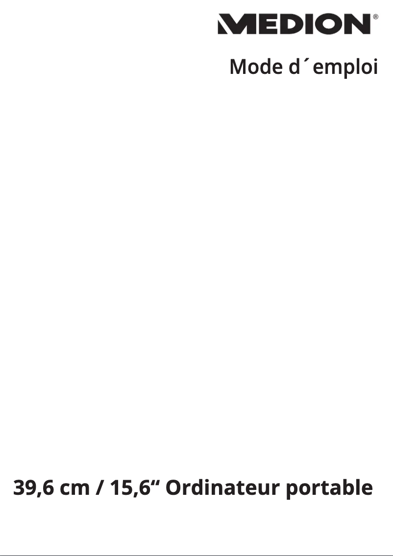 Page 1 of the manual User Manual Medion Akoya E6422 MD 60406