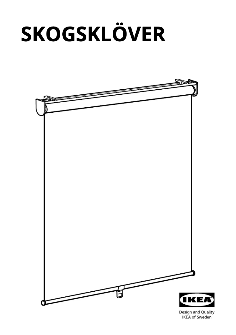 Page 1 of the manual User Manual Ikea SKOGSKLÖVER 903.146.09
