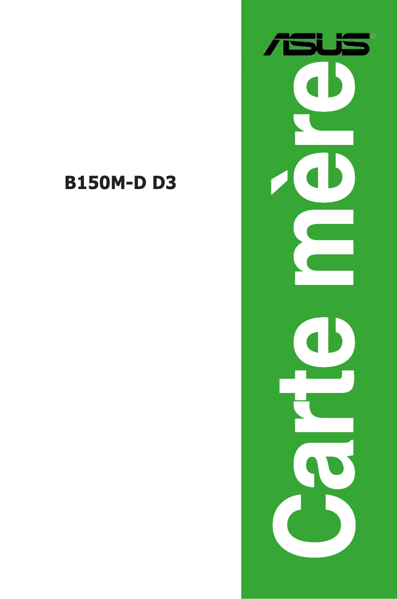 First page image of the manual for B150M-D D3