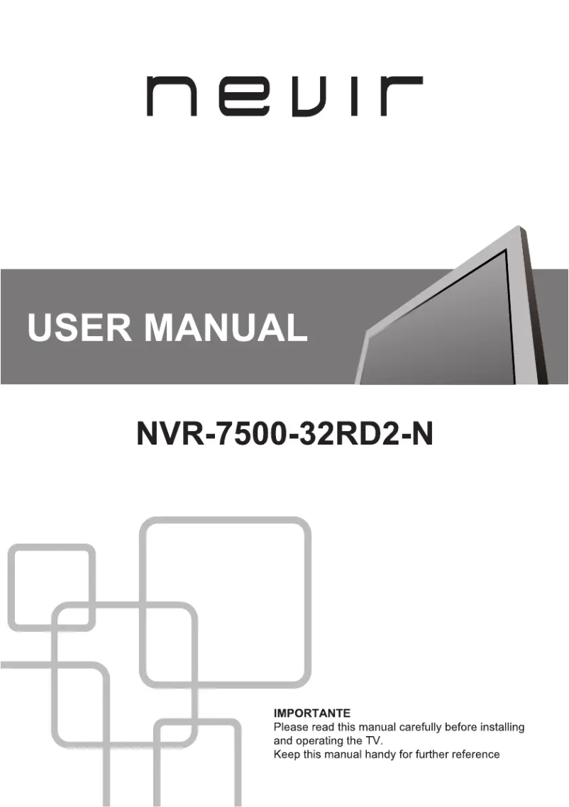 First page image of the manual for NVR-7500-32RD2-N