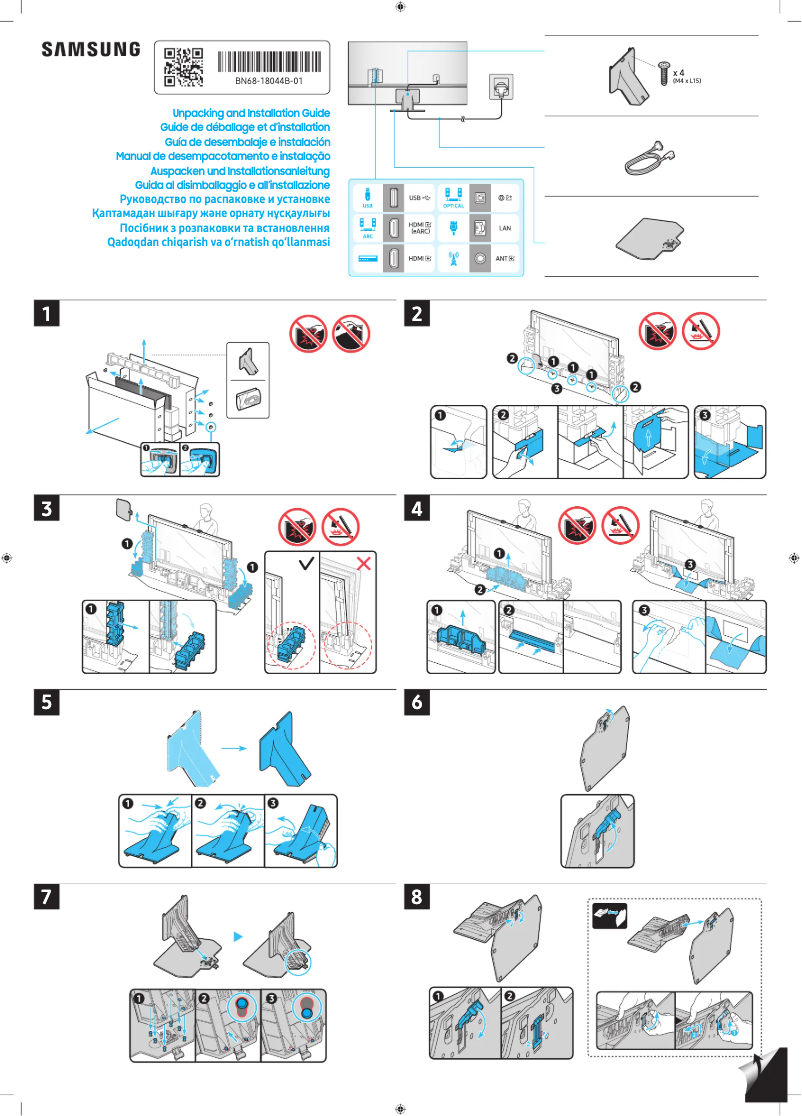 First page image of the manual for QA98QN90DAJ