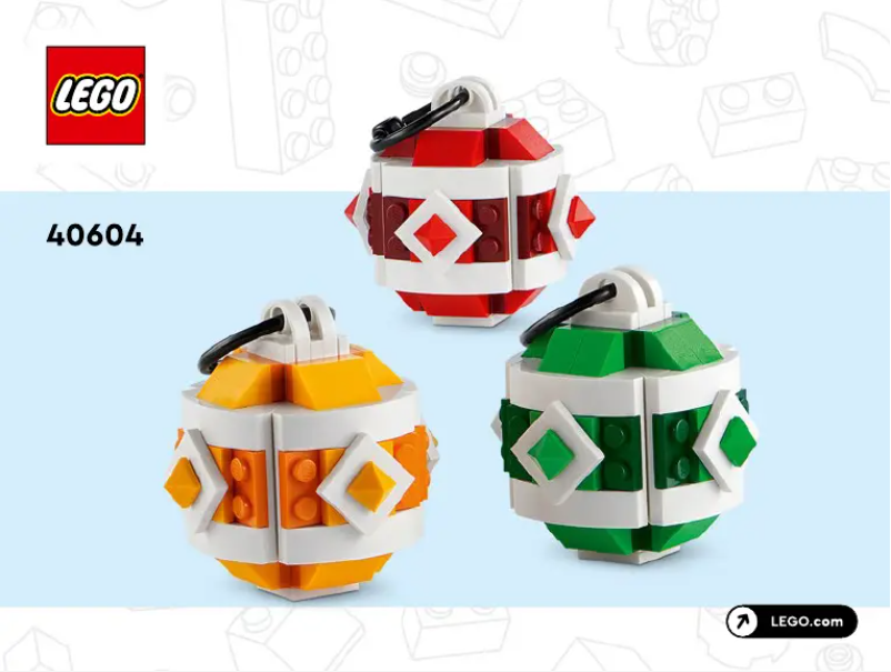 Page 1 of the manual User Manual Lego 40604