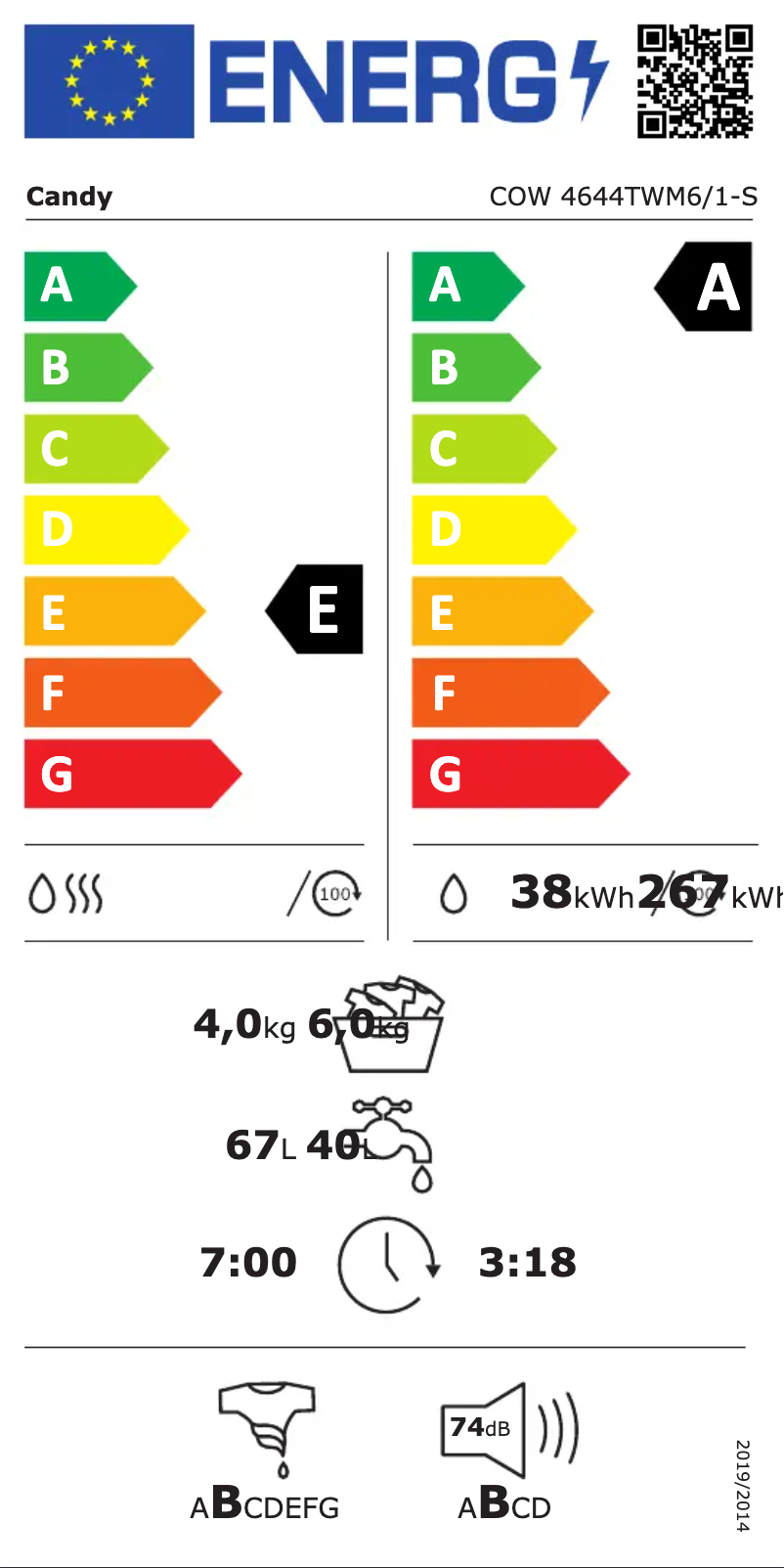 First page image of the manual for COW 4644TWM6/1-S