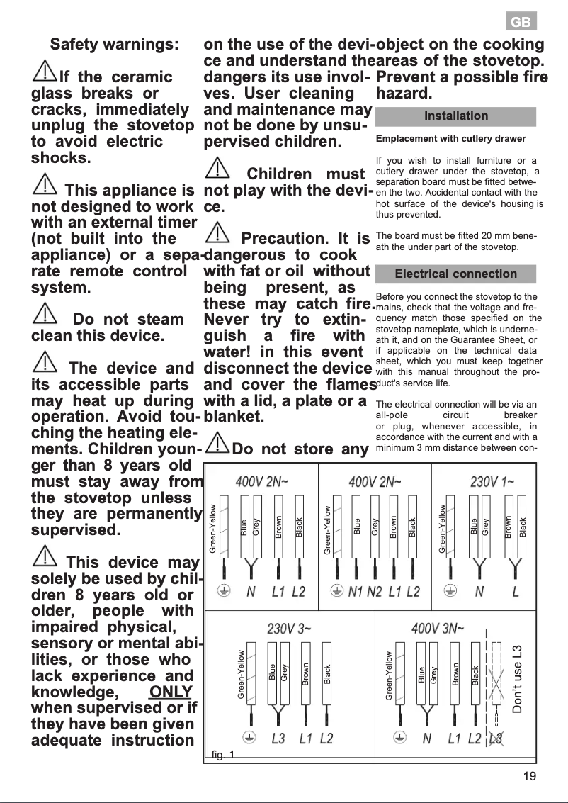 First page image of the manual for TR 831 HZ