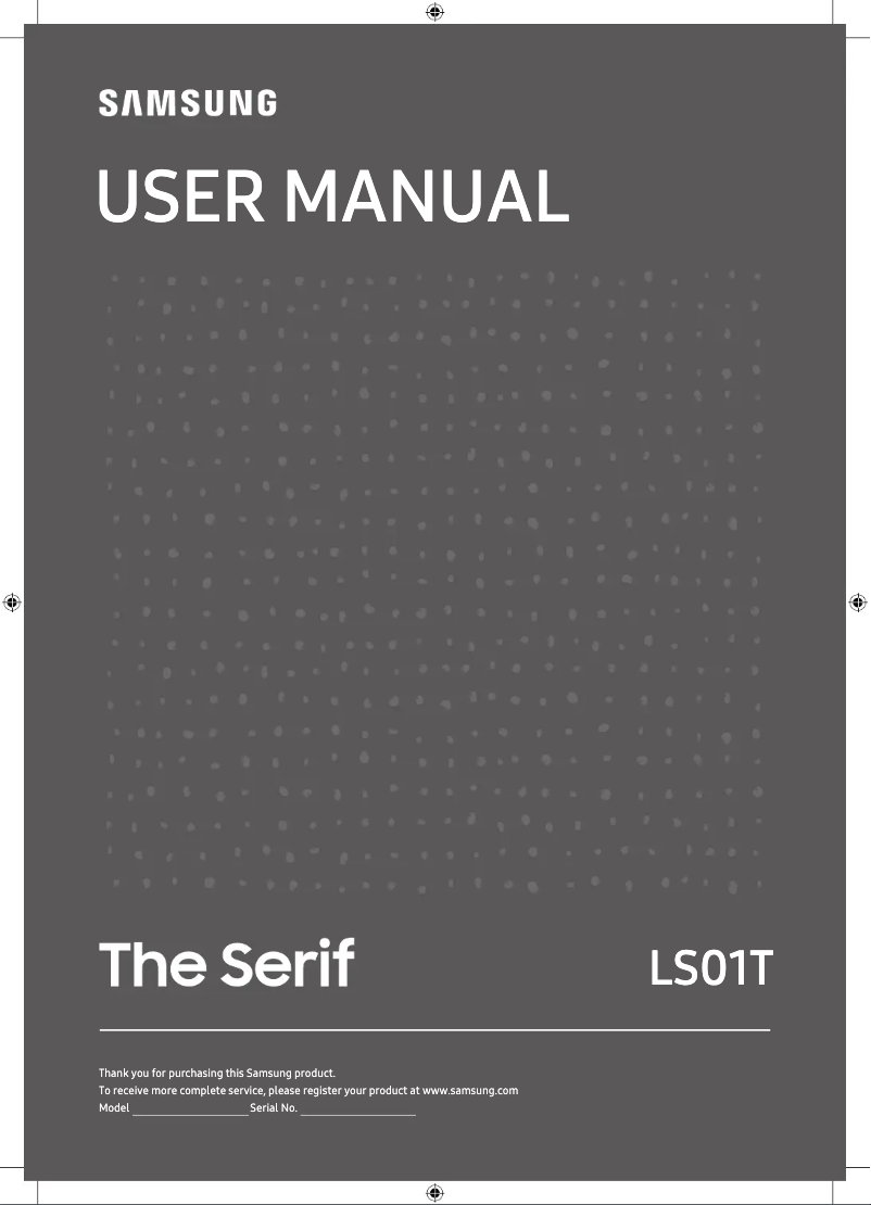 First page image of the manual for QA50LS01TBU