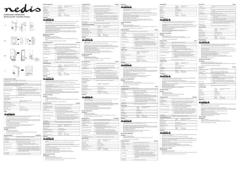 First page image of the manual for DOORB123CBK