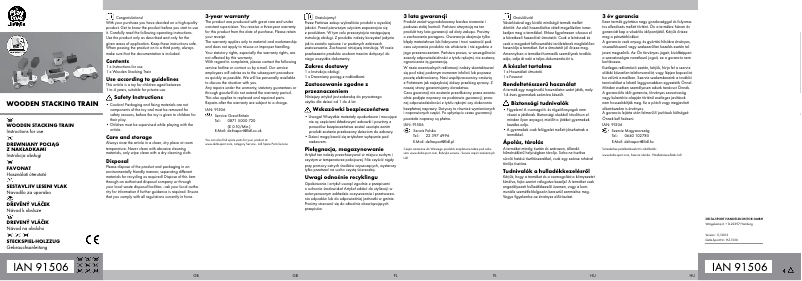 First page image of the manual for IAN 91506