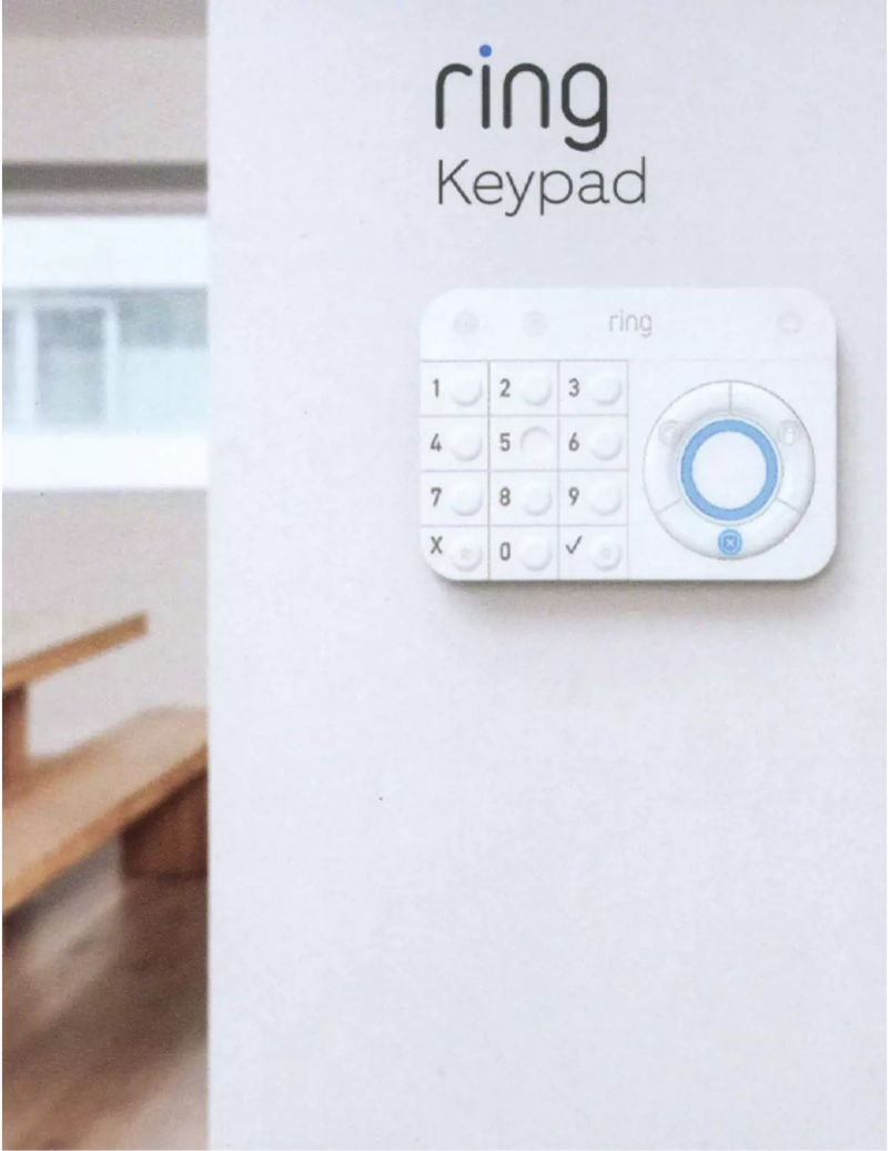 Page 1 of the manual User Manual Ring Alarm Keypad