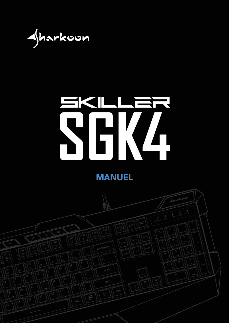Page 1 of the manual User Manual Sharkoon Skiller SGK4