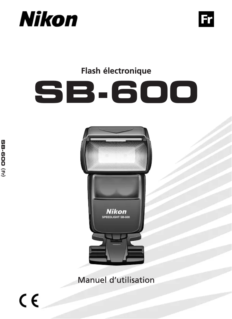 First page image of the manual for SB-600