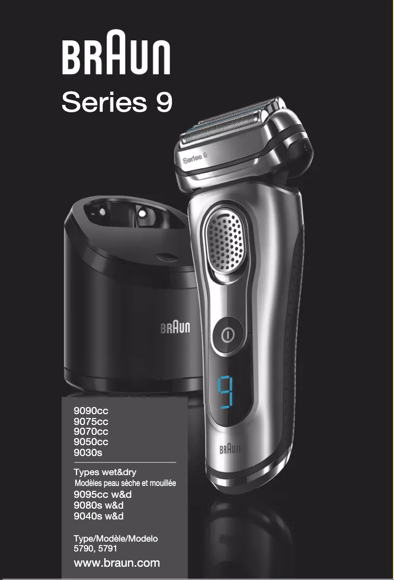 Page 1 of the manual User Manual Braun Series 9 9075cc