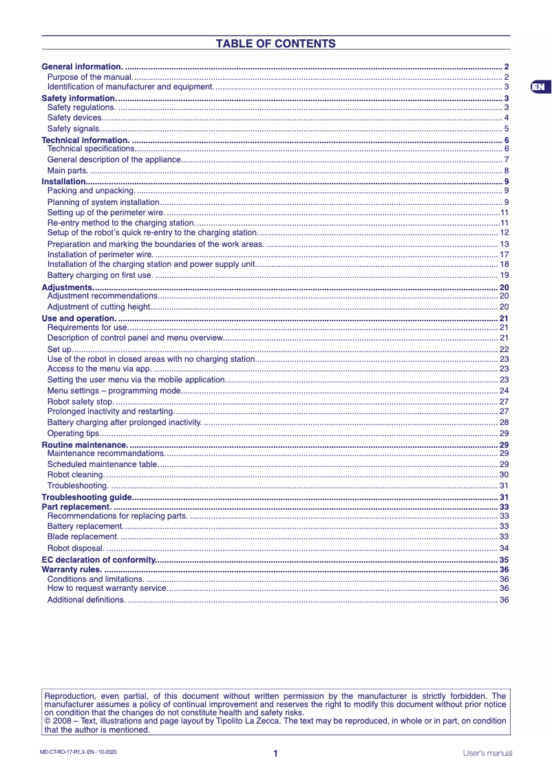 First page image of the manual for L35 Deluxe