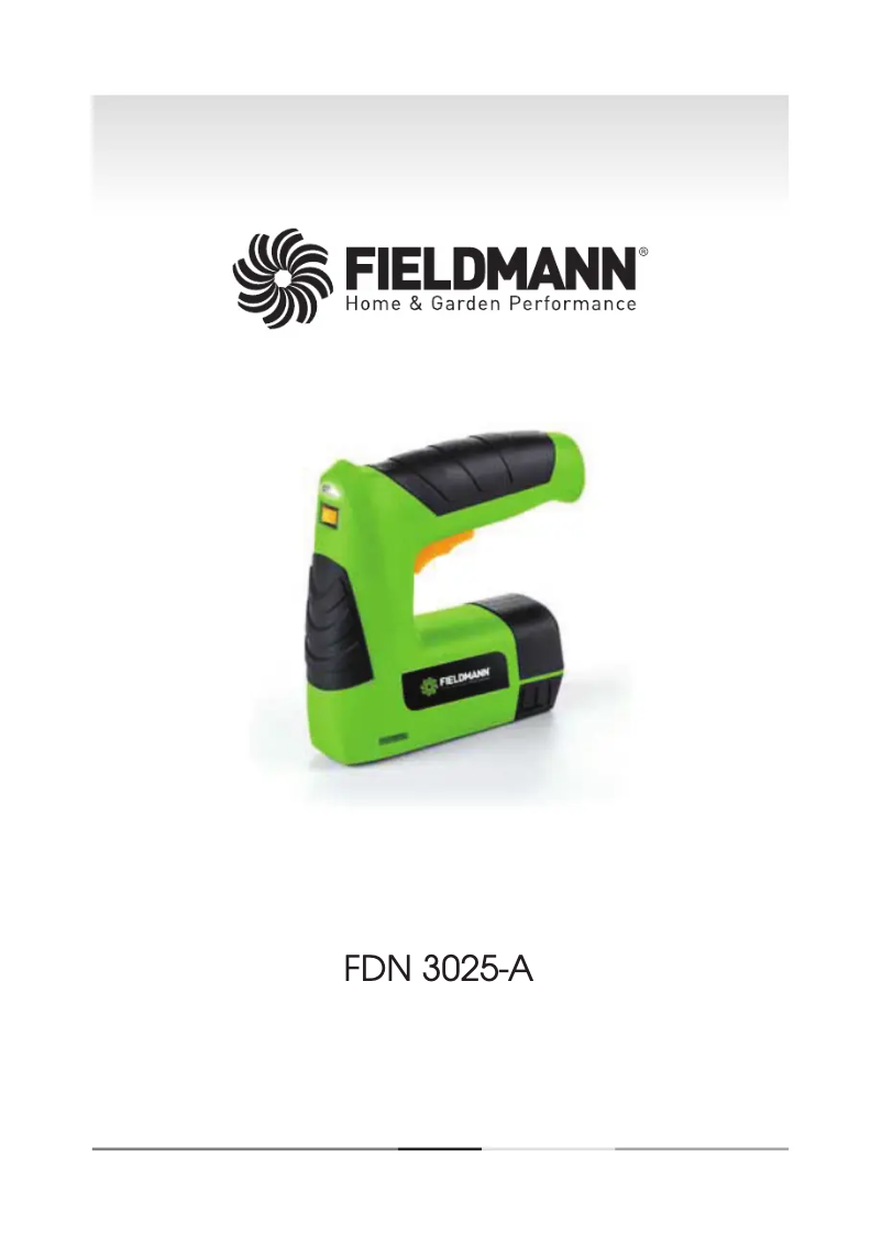 First page image of the manual for FDN 3025-A