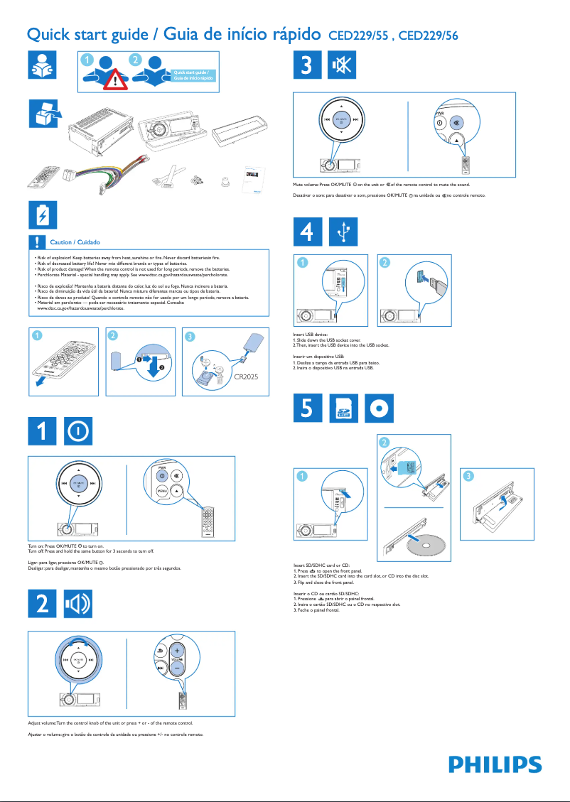 First page image of the manual for CarStudio CED229