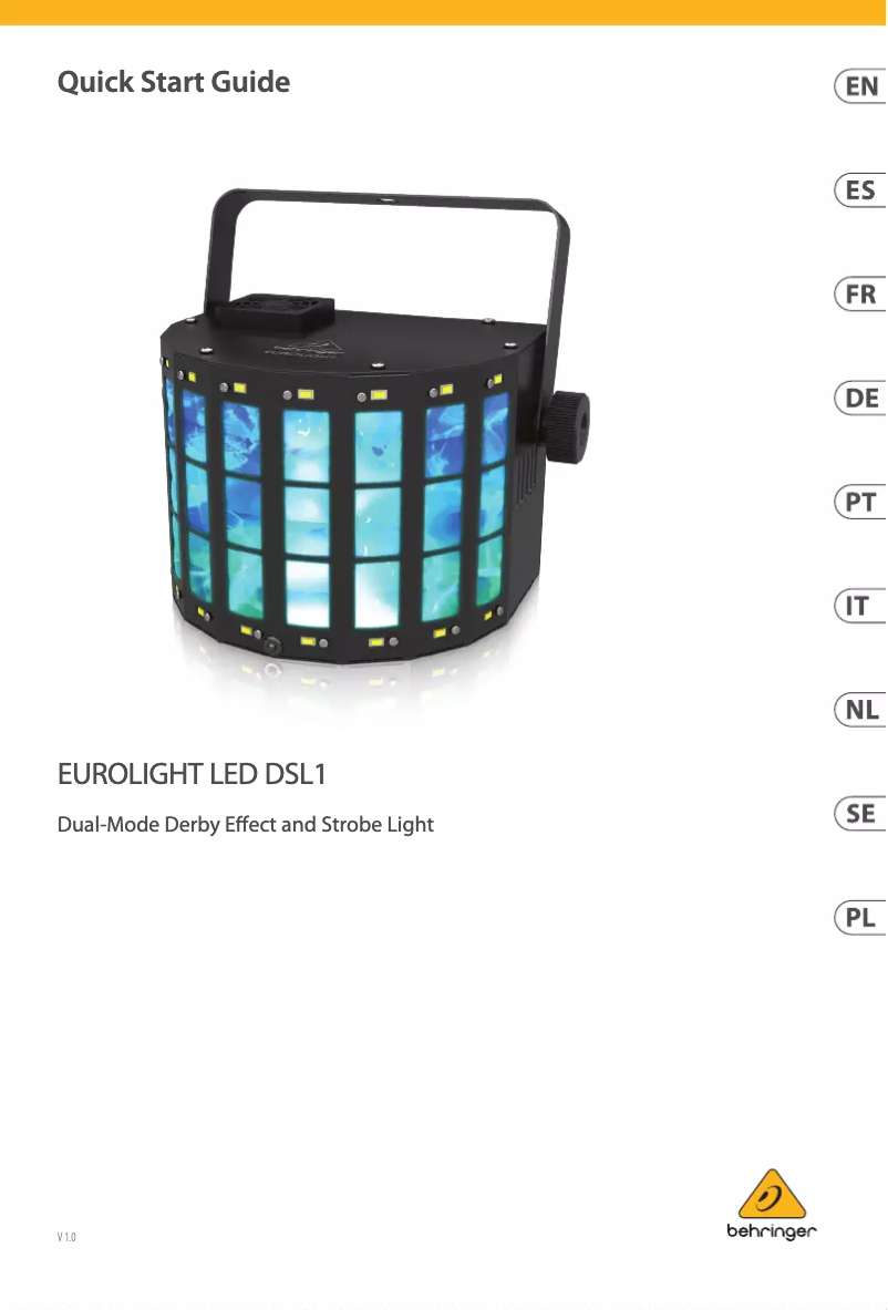 First page image of the manual for EUROLIGHT LED DSL1