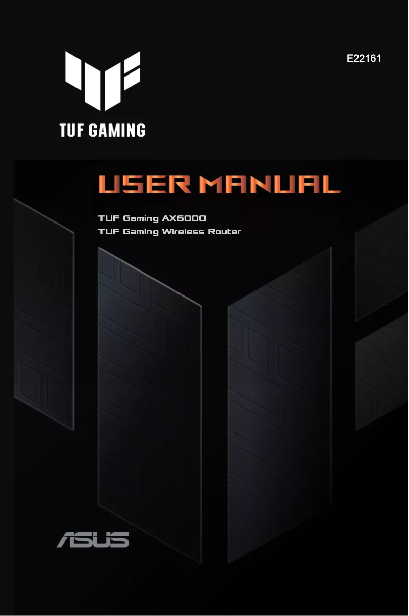 First page image of the manual for TUF Gaming TUF-AX6000