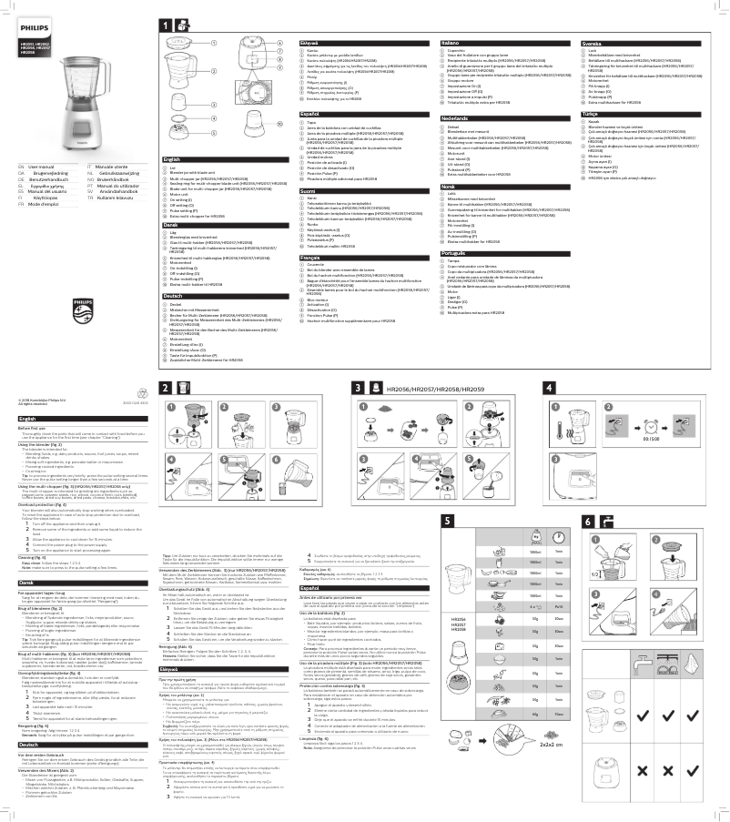 Page 1 of the manual User Manual Philips Daily Collection HR2057