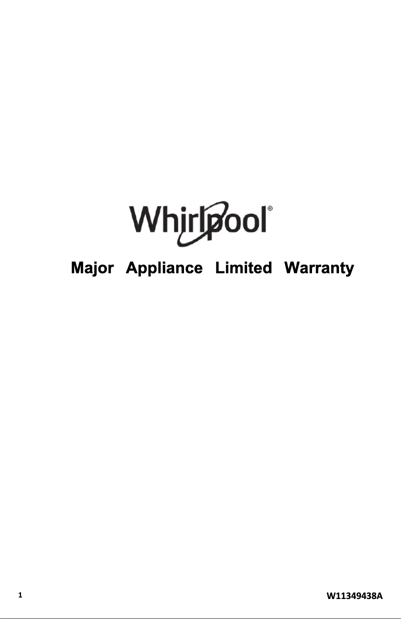 First page image of the manual for WFG505M0MW