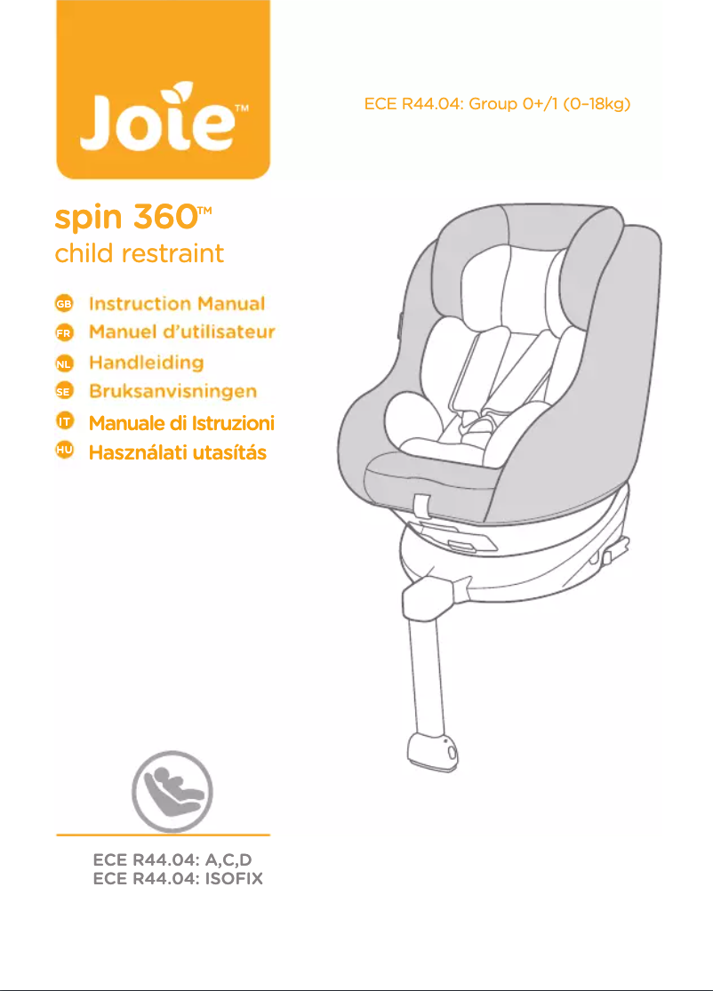 First page image of the manual for Spin 360