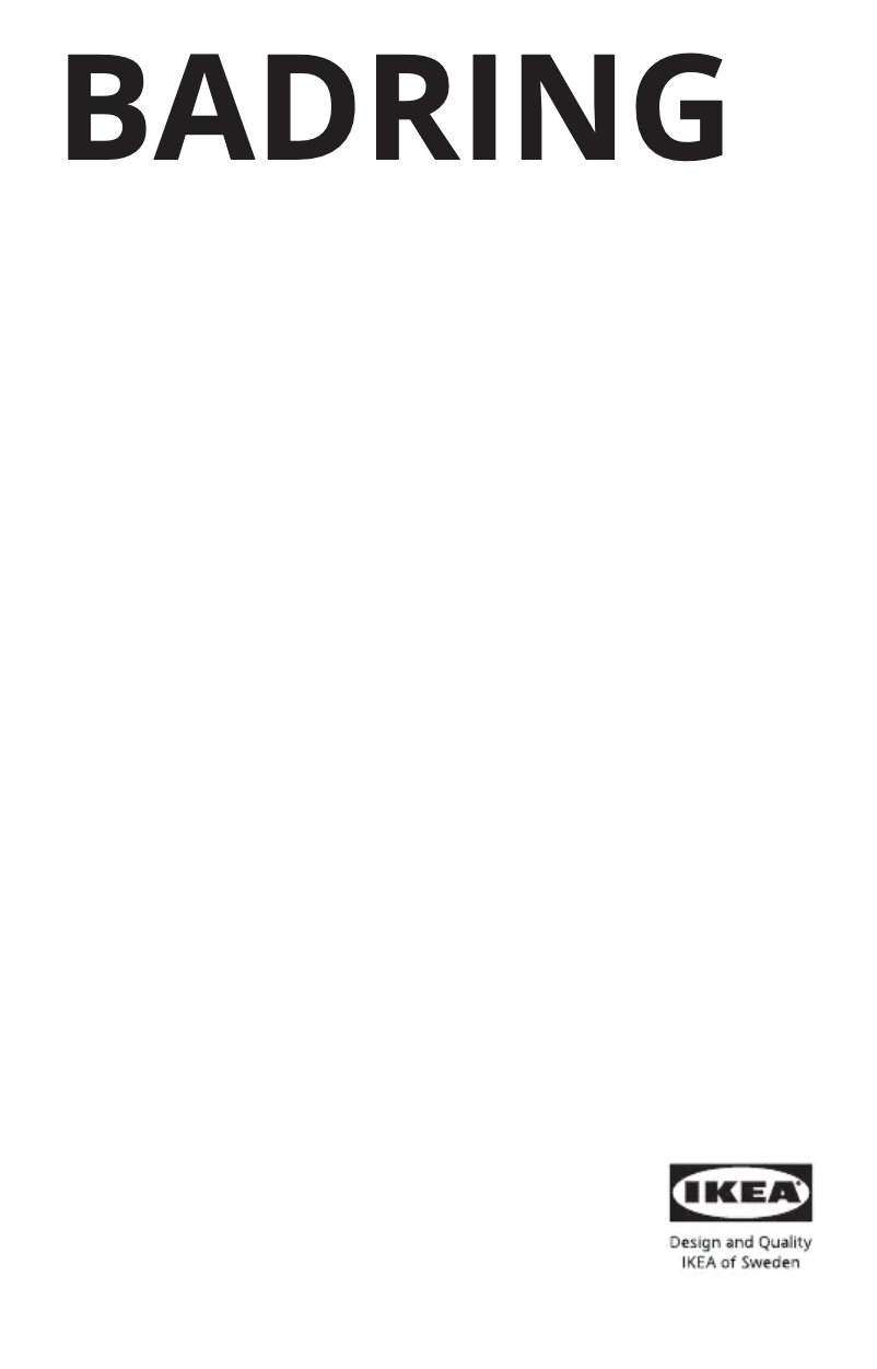 First page image of the manual for BADRING 605.043.52