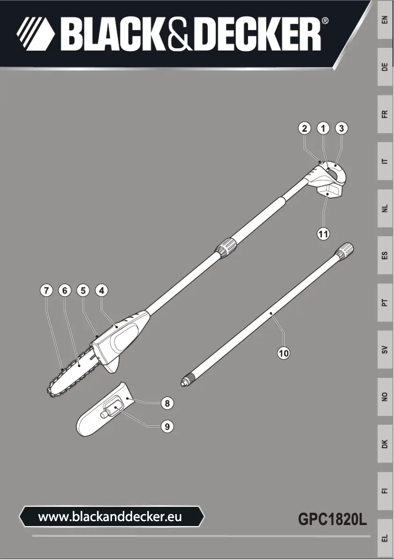 First page image of the manual for GPC1820L