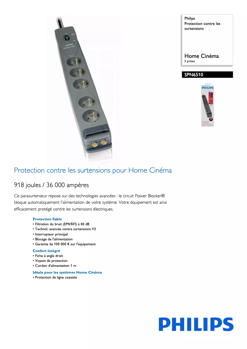 First page image of the manual for SPN6510