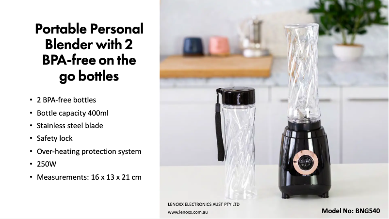 First page image of the manual for BNG540