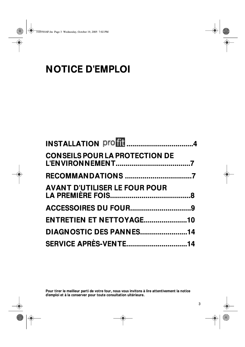 Page 1 of the manual User Manual Whirlpool AKZ 215 IX