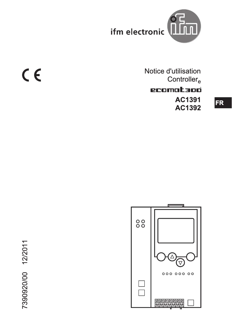 Page 1 of the manual User Manual IFM AC1392