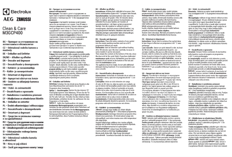 First page image of the manual for M3GCP400