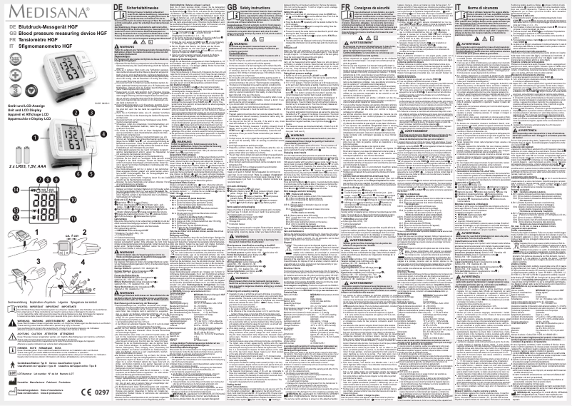 First page image of the manual for HGF