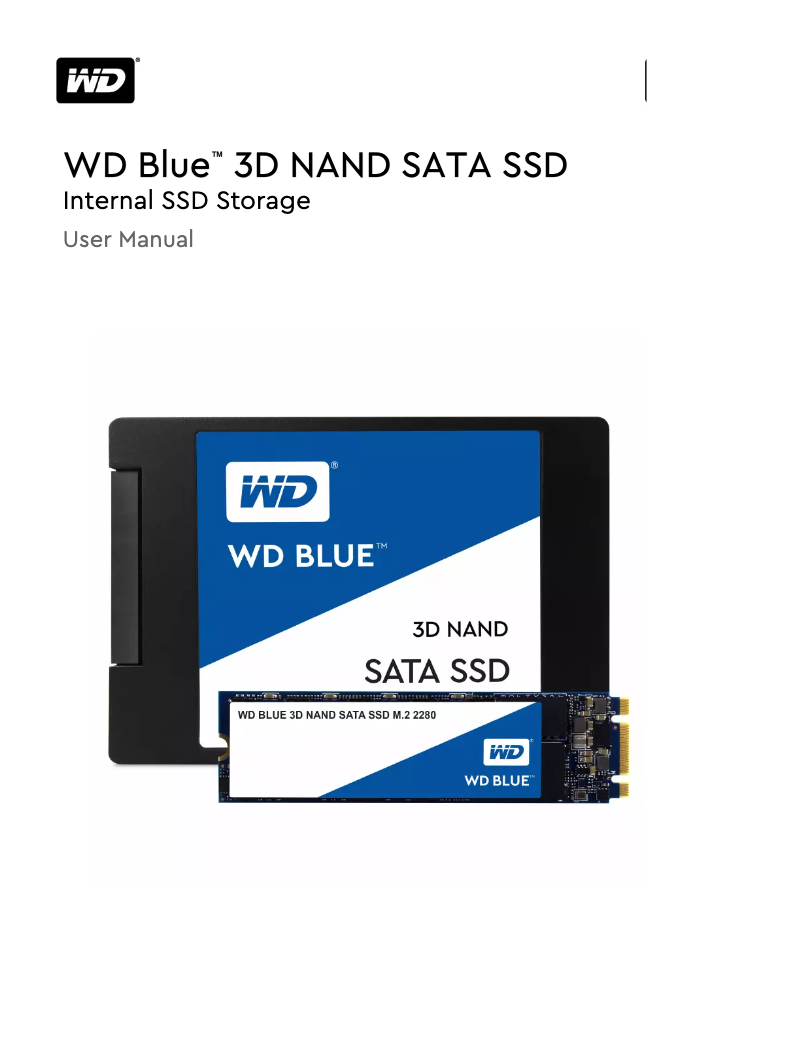 First page image of the manual for Blue WDS250G2B0B