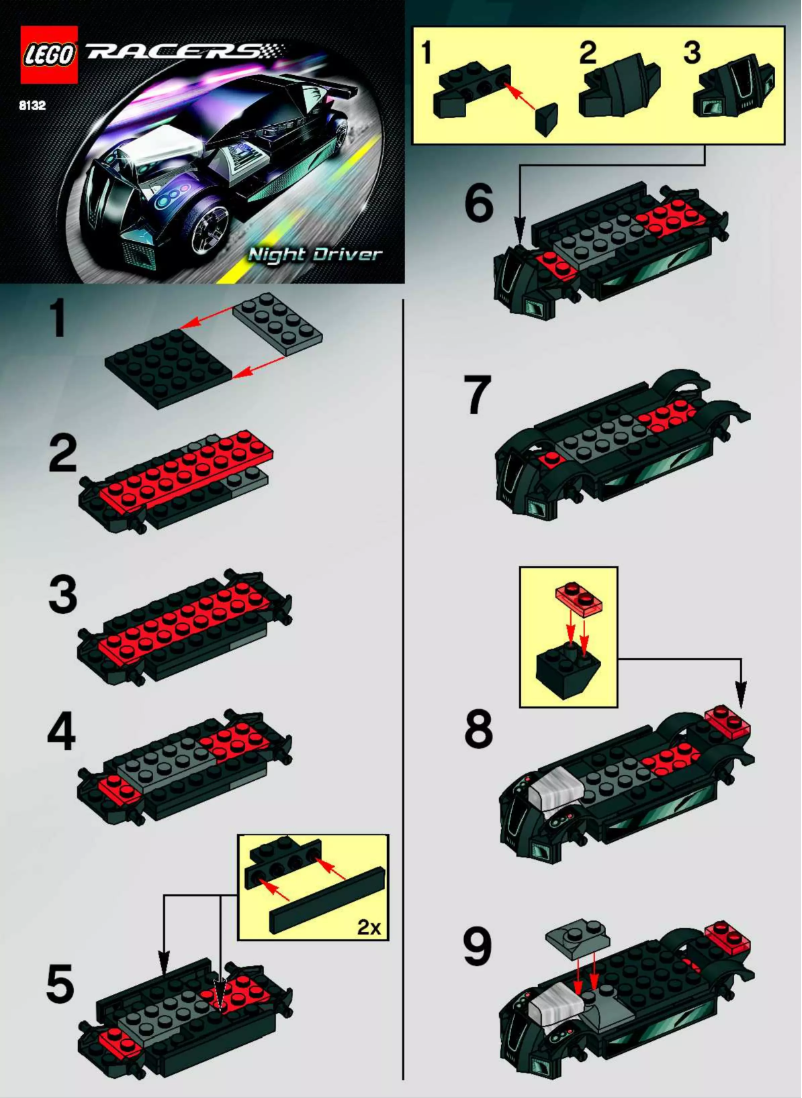 Page 1 of the manual User Manual Lego Racers 8132