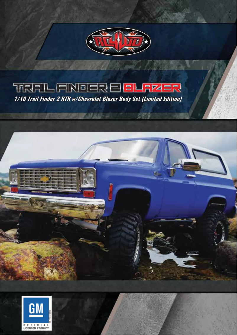 Page 1 of the manual User Manual RC4WD Z-RTR0035