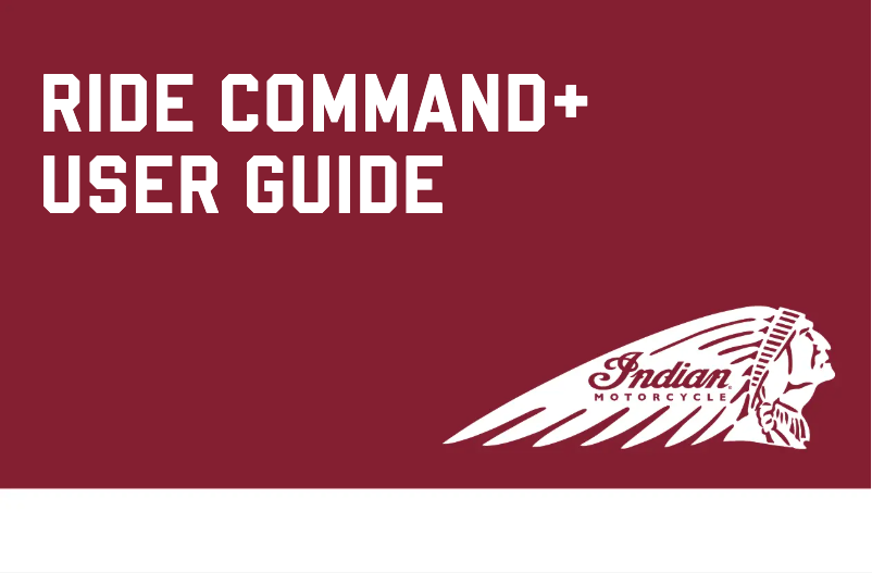 First page image of the manual for Ride Command+ (2025)