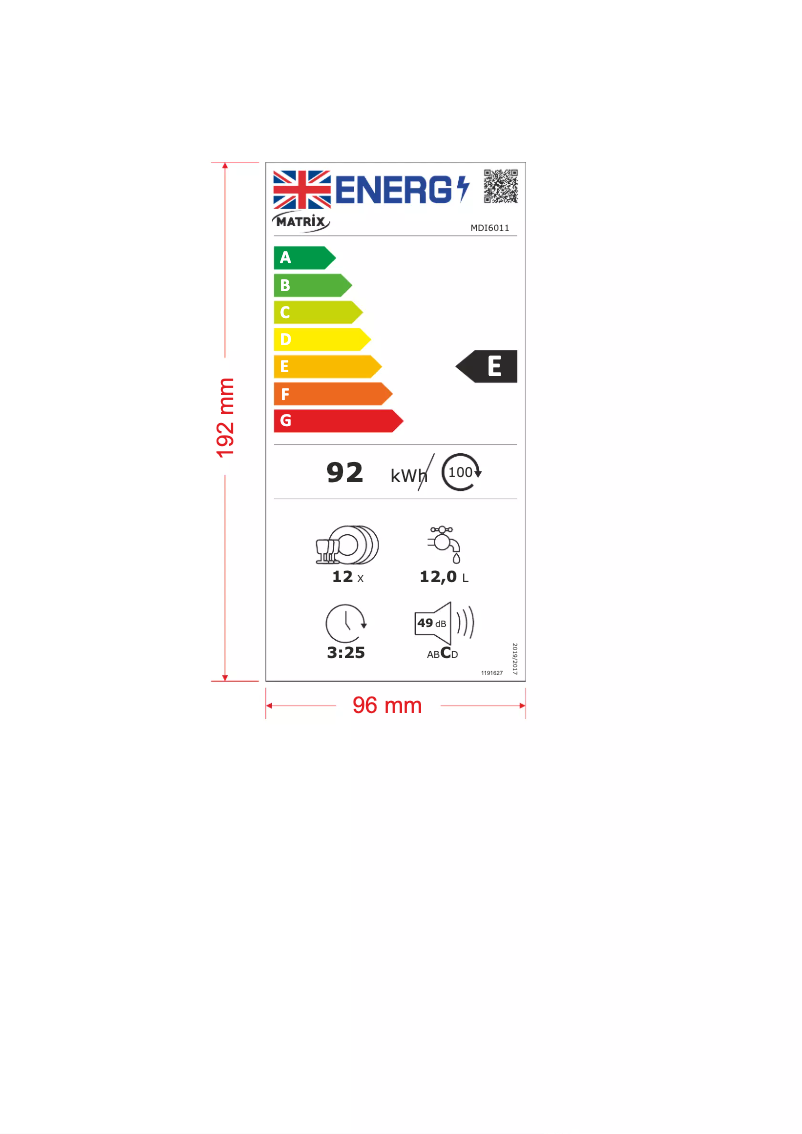 First page image of the manual for MDI6011