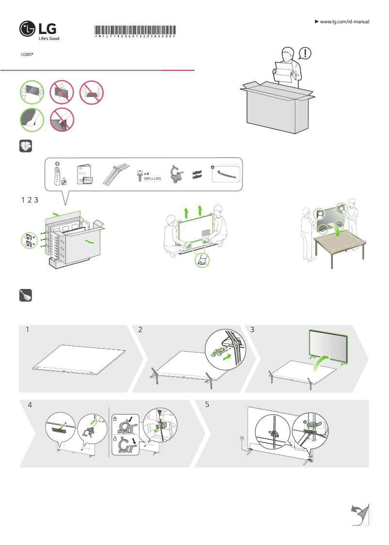 Page 1 of the manual User Manual LG 86UQ801C0LB