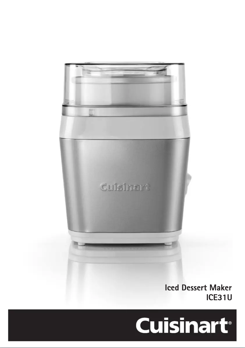 Image de la première page du manuel de l'appareil ICE31U