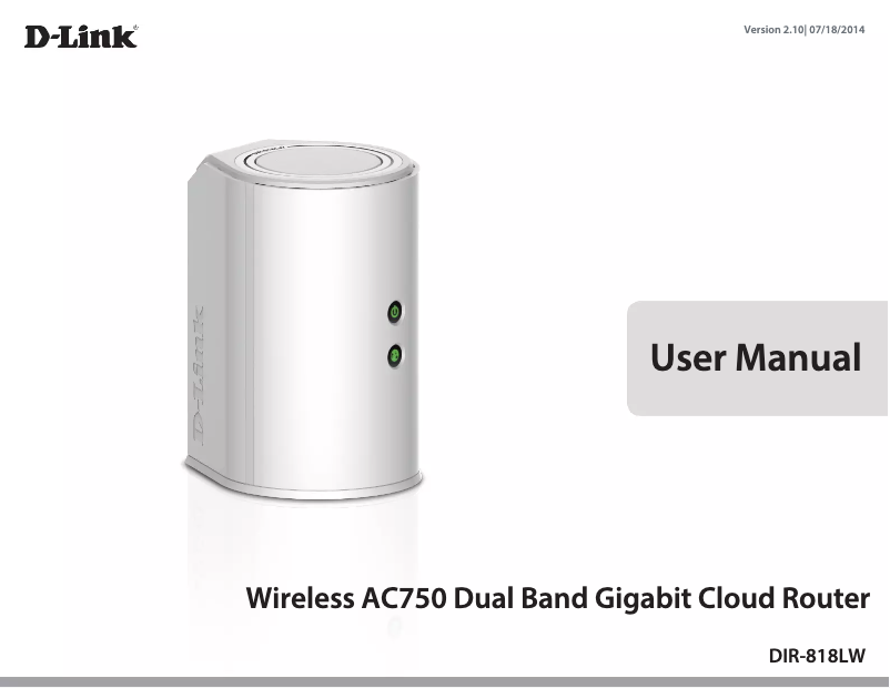 Page 1 of the manual User Manual D-Link DIR-818LW