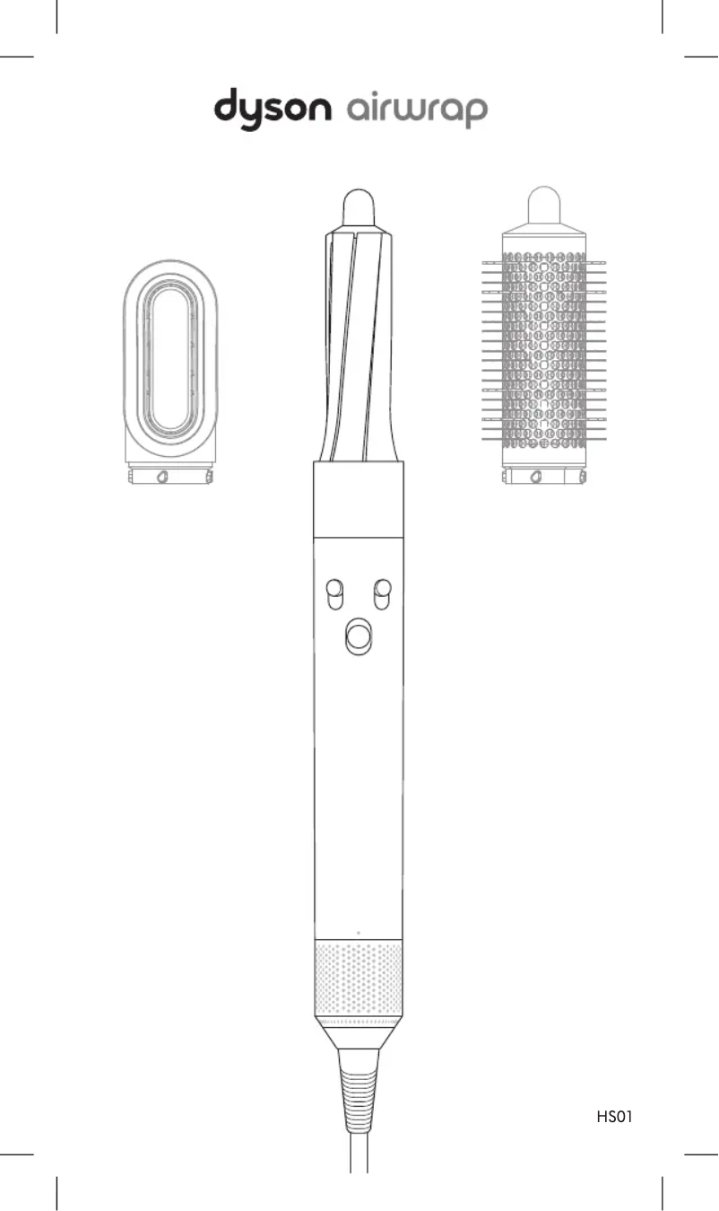 First page image of the manual for HS01 Airwrap