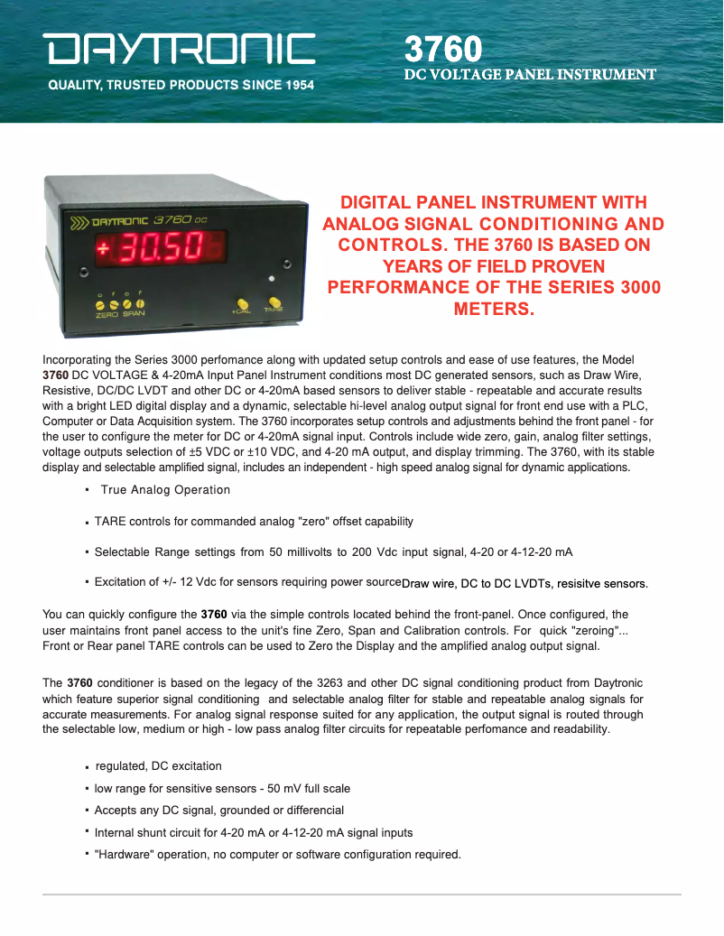 First page image of the manual for 3760DCP