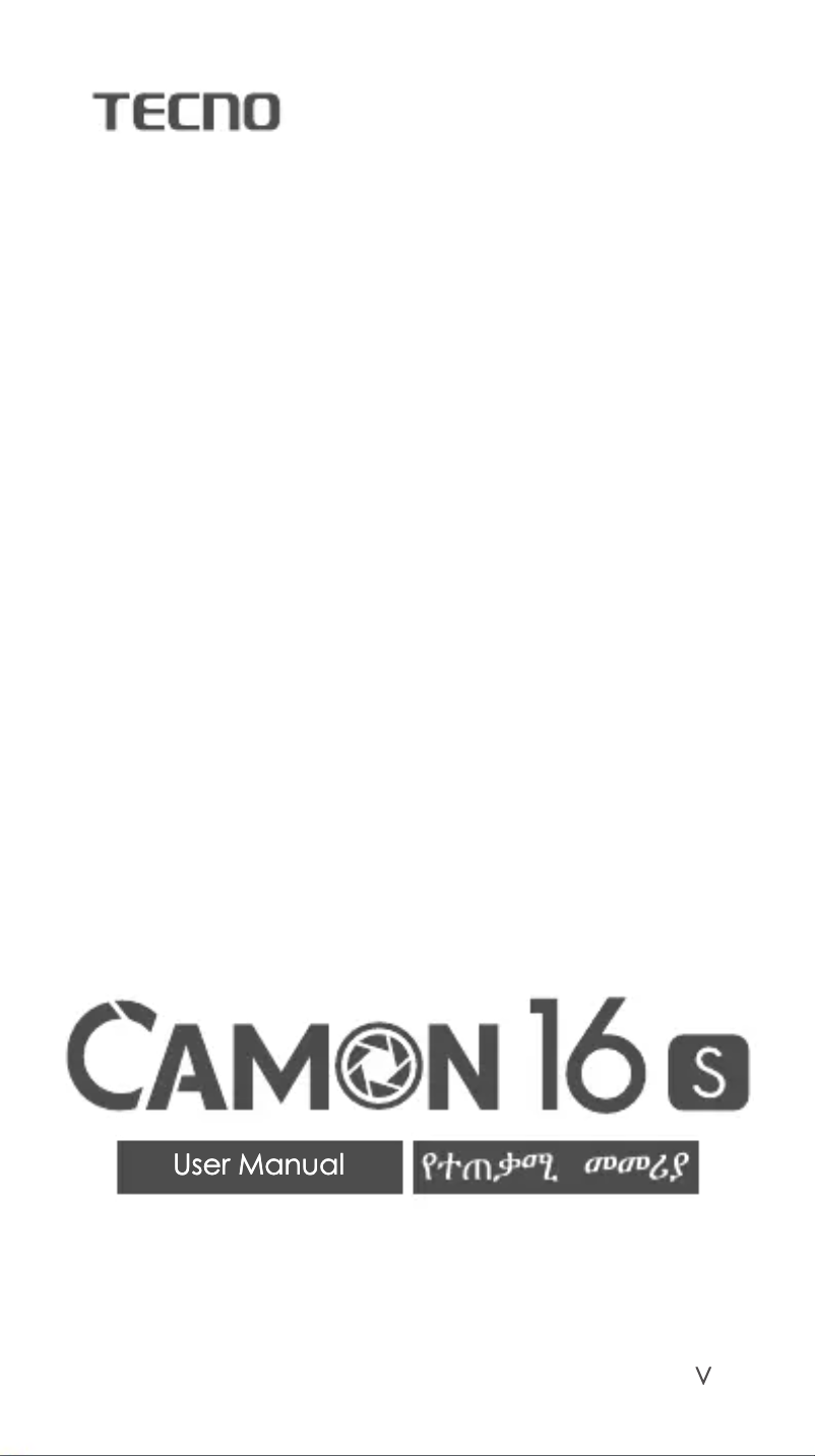 Page 1 of the manual User Manual Tecno Camon 16 S