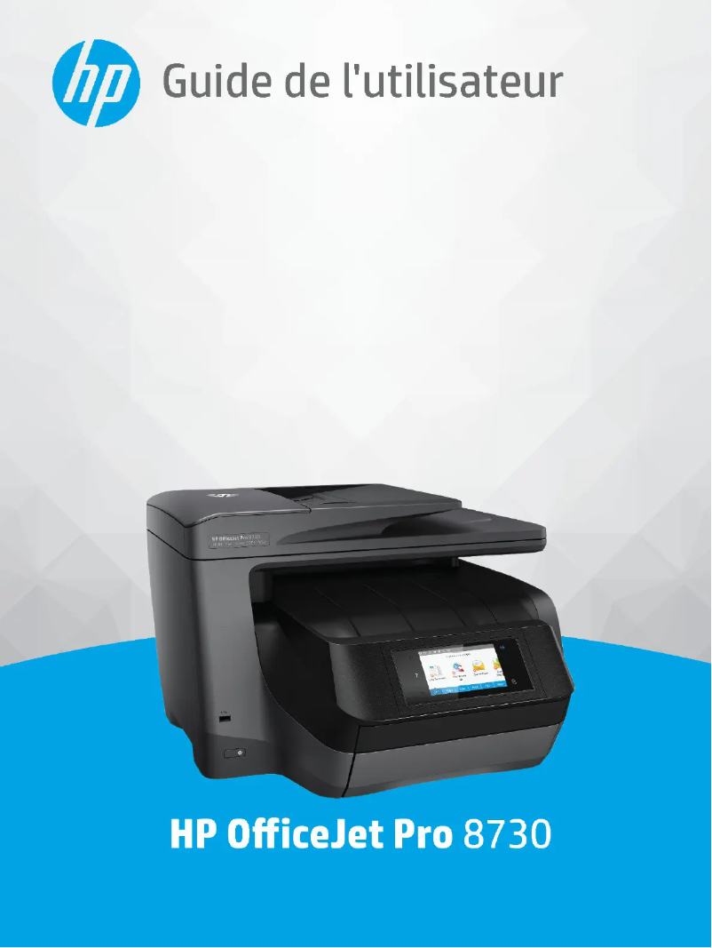First page image of the manual for OfficeJet Pro 8730
