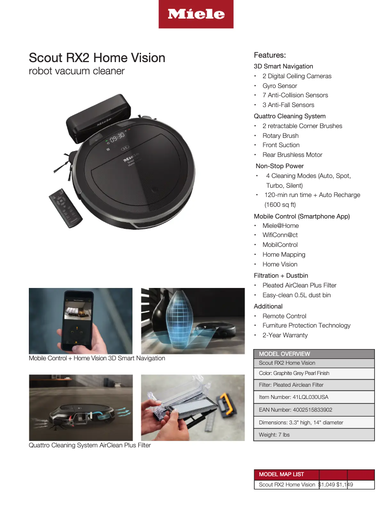 First page image of the manual for Scout RX2 Home Vision
