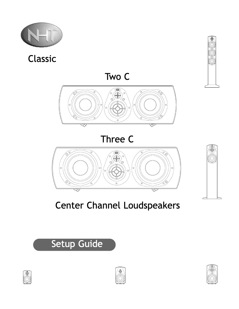 Page 1 of the manual User Manual NHT Audio Classic Two C