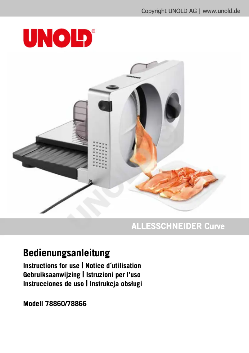 First page image of the manual for Curve 78866