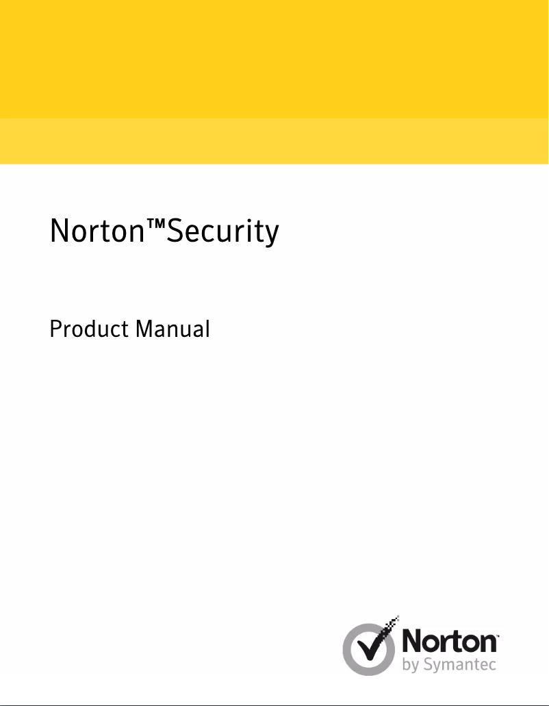 Page 1 of the manual User Manual Symantec - Norton Security 2017